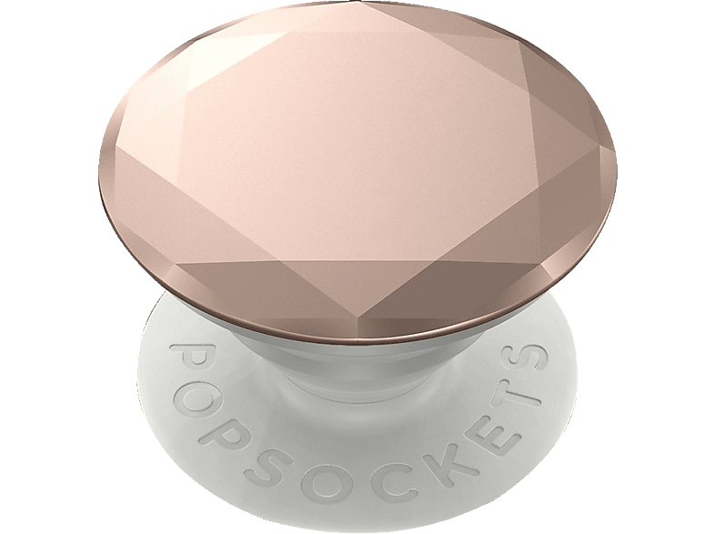 POPSOCKETS POPGRIP PREMIUM METALLIC Handyhalterung, DIAMOND ROSE GOLD Rosé