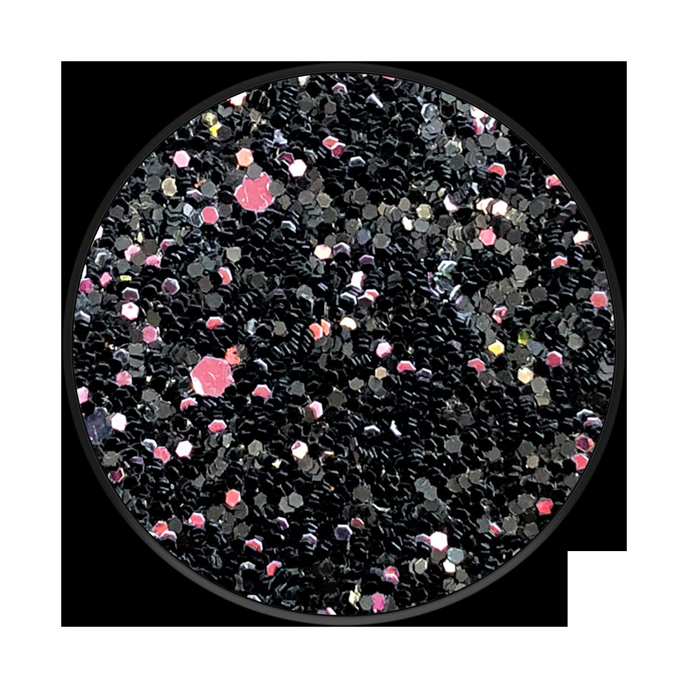 POPSOCKETS POPGRIP PREMIUM SPARKLE BLACK Handyhalterung, Mehrfarbig