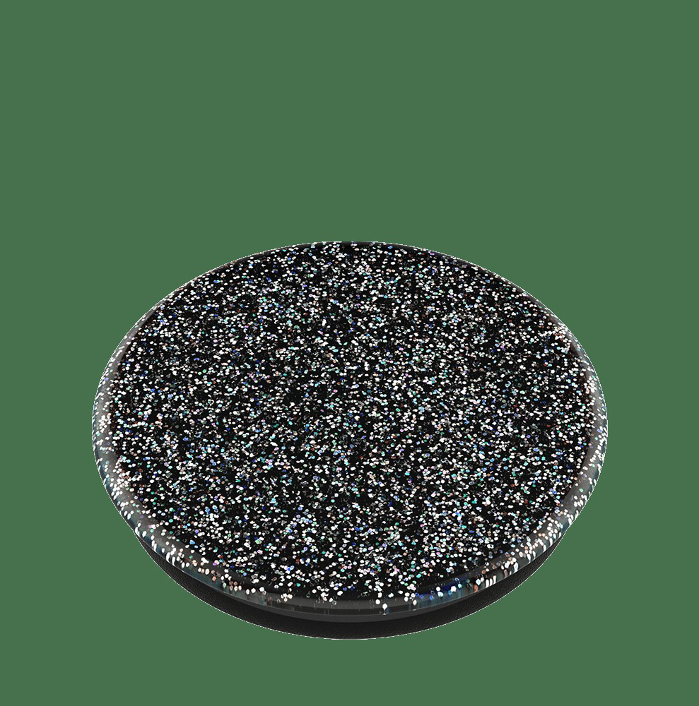 POPSOCKETS POPGRIP PREMIUM GLITTER BLACK Handyhalterung, Mehrfarbig