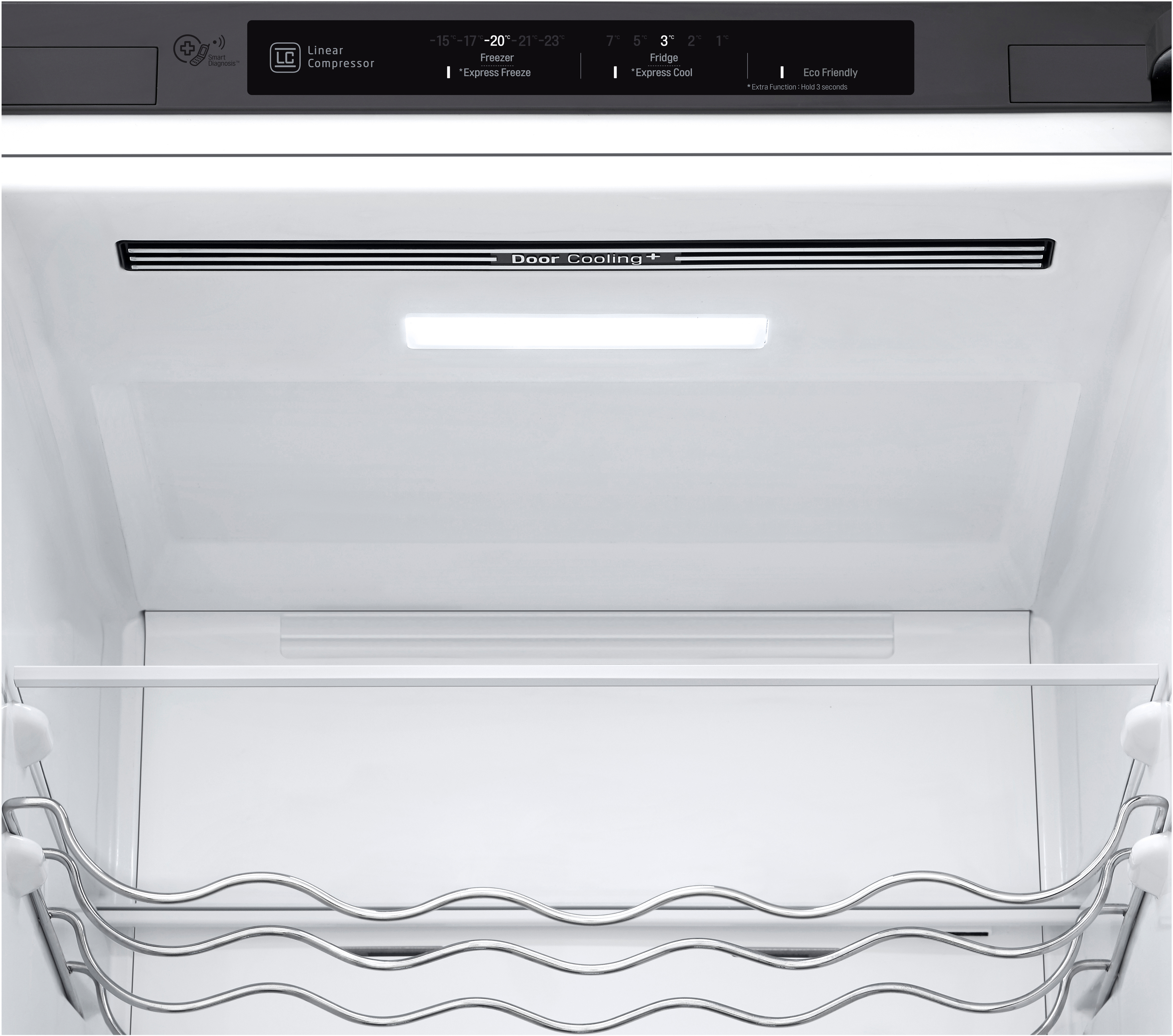 LG GBB62PZGFN Kühlgefrierkombination (D, 384 l, 2030 mm hoch, Edelstahl)