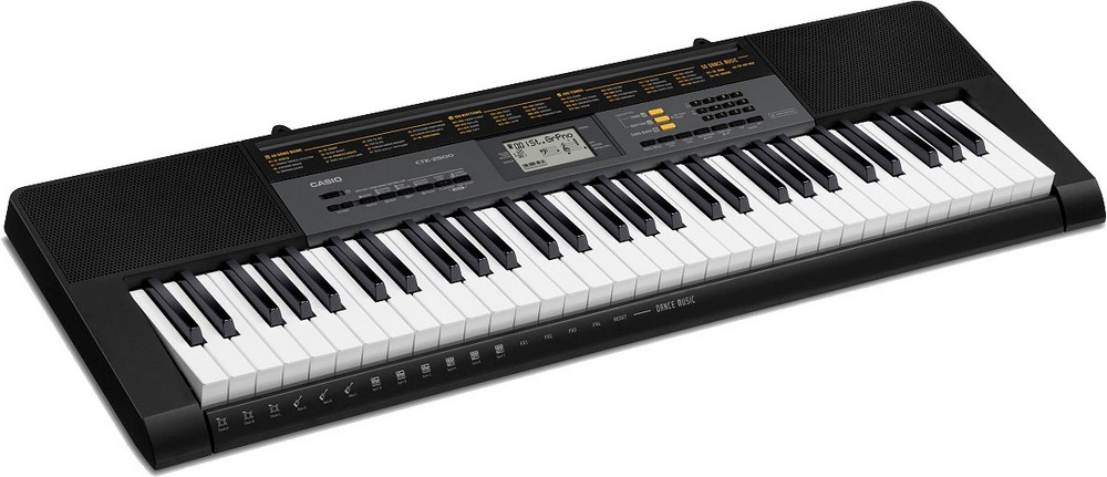 Teclado de acompañamiento con altavoces - Casio, Teclado Ctk-2500