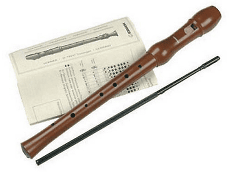 Hohner 9555 Flauto Dolce Soprano In Legno Di Pero - Strumento Musicale Per Principianti E Scuole