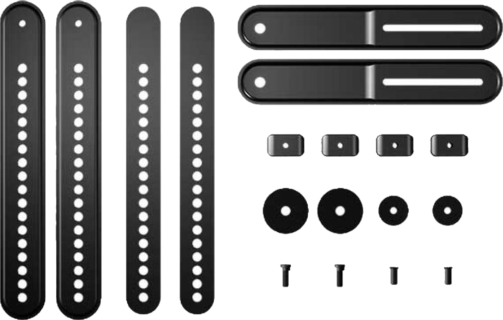 SANUS SA405-B2 UNI Soundbar Mount - Support de barre de son (Noir)