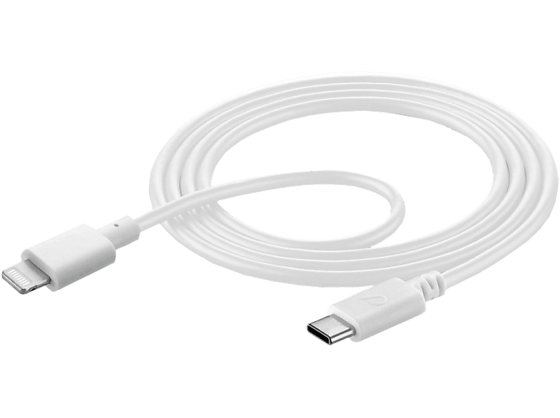 CELLULAR LINE USBDATAC2LMFI1MW - Datenkabel (Weiss)