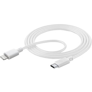 CELLULAR LINE USBDATAC2LMFI1MW - Câble de données/charge (Blanc)