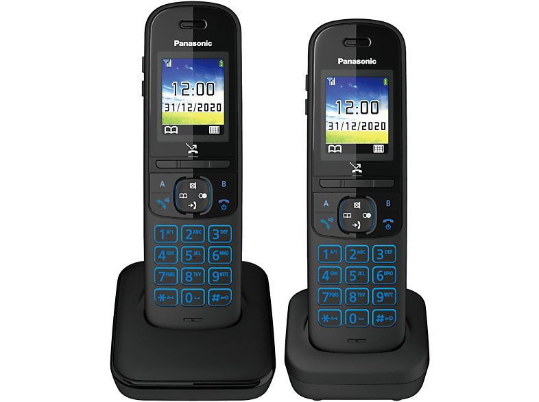 PANASONIC Digitaal draadloze telefoon Duo (KX-TGH712BLB)