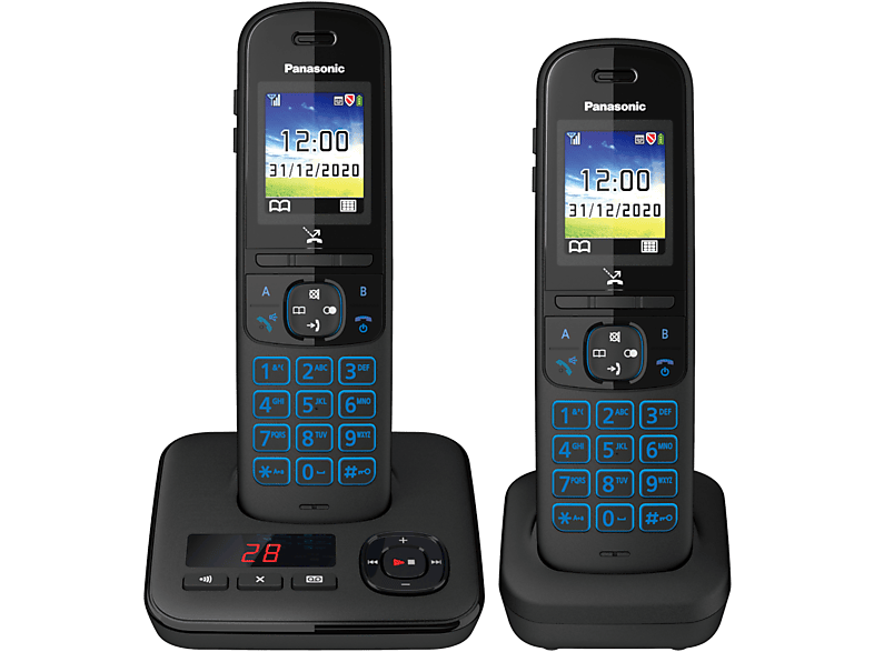 PANASONIC Digitaal draadloze telefoon Duo (KX-TGH722BLB)