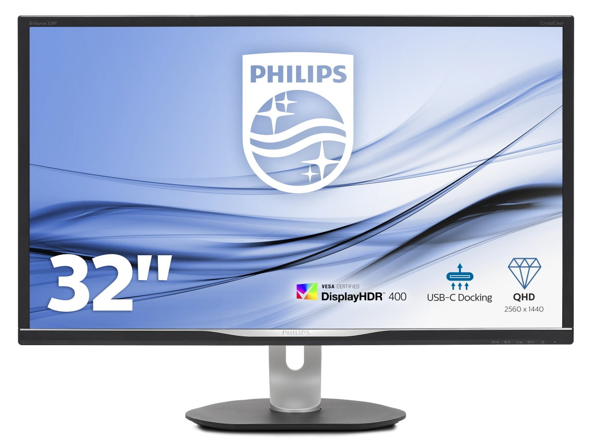 PHILIPS 328P6AUBREB/00 31,5 Zoll  QHD  Grafik Monitor  4 ms Reaktionszeit  