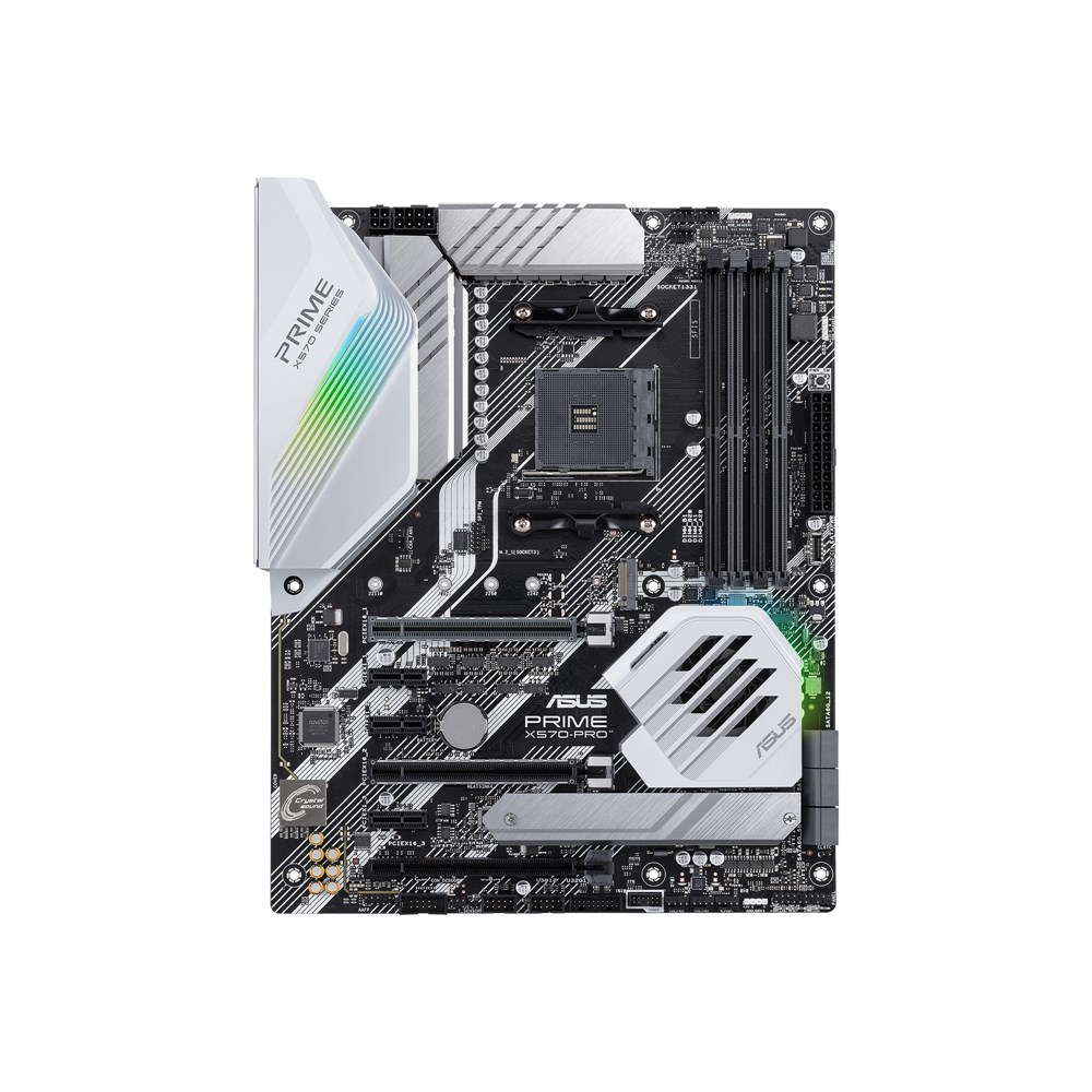 ASUS Prime X570-PRO X570 AM4 DDR4 4400DP HDMI Çift M2+6 SATA USB 3.2 Aura RGB ATX 128GB’a Kadar Ram Desteği Anakart