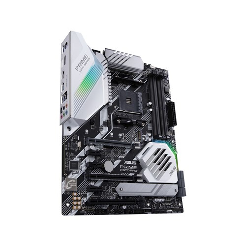 ASUS Prime X570-PRO X570 AM4 DDR4 4400DP HDMI Çift M2+6 SATA USB 3.2 Aura RGB ATX 128GB’a Kadar Ram Desteği Anakart