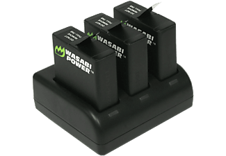 WASABI POWER KIT-TC-HERO6 - Caricabatteria (Nero)