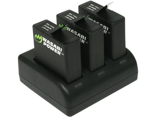 WASABI POWER KIT-TC-HERO6 - Caricabatteria (Nero)