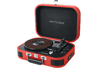 MUSE M201 BTR USB, Bluetooth lemezlejátszó, piros