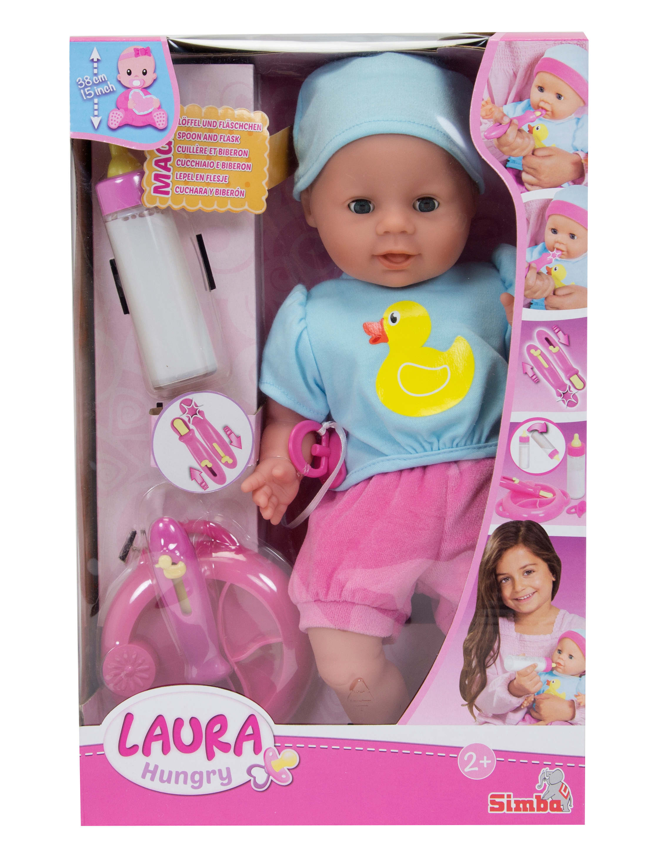 SIMBA TOYS Puppe Laura ML Mehrfarbig Hungry