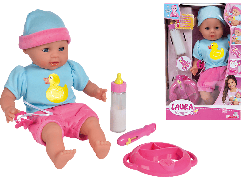 SIMBA TOYS ML Laura Hungry Mehrfarbig Puppe