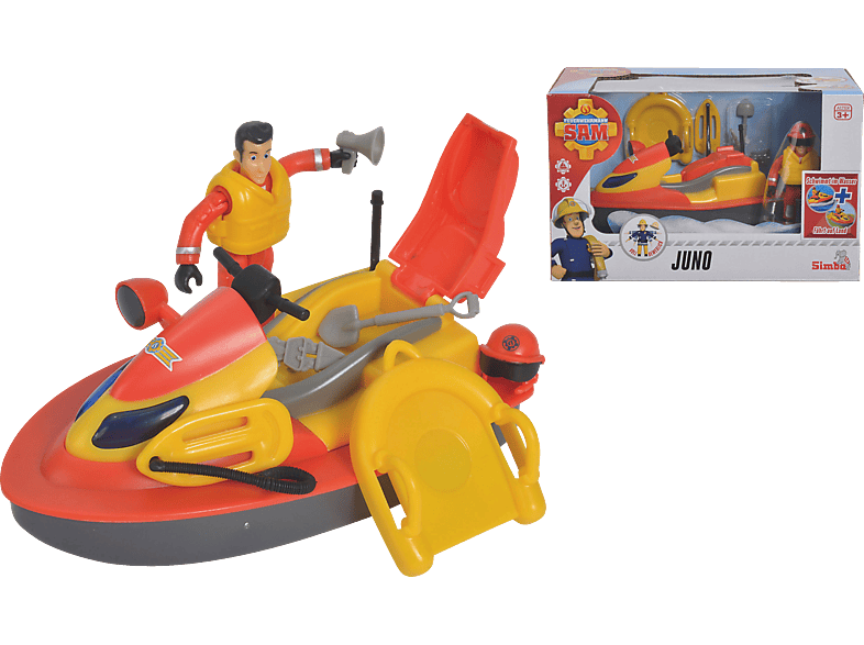 Mehrfarbig SIMBA Juno TOYS Sam Spielzeug Feuerwehrmann Ski Jet JetSki