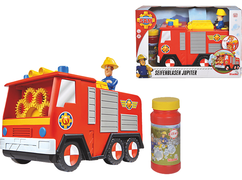 SIMBA TOYS Feuerwehrmann Sam Seifenblasen Jupiter Seifenblasenmaschiene Mehrfarbig | Spielzeugautos