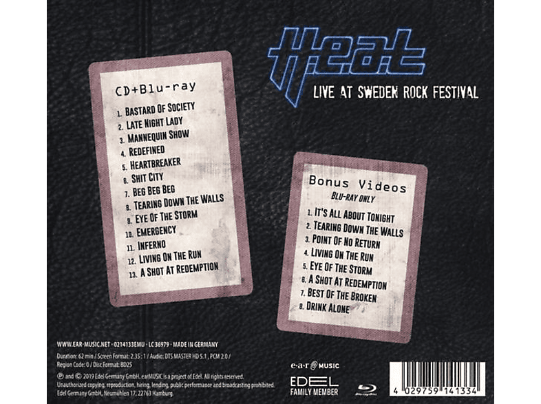 Thumbnail - Heat - Live At Sweden Rock Festival (Blu-ray + CD)