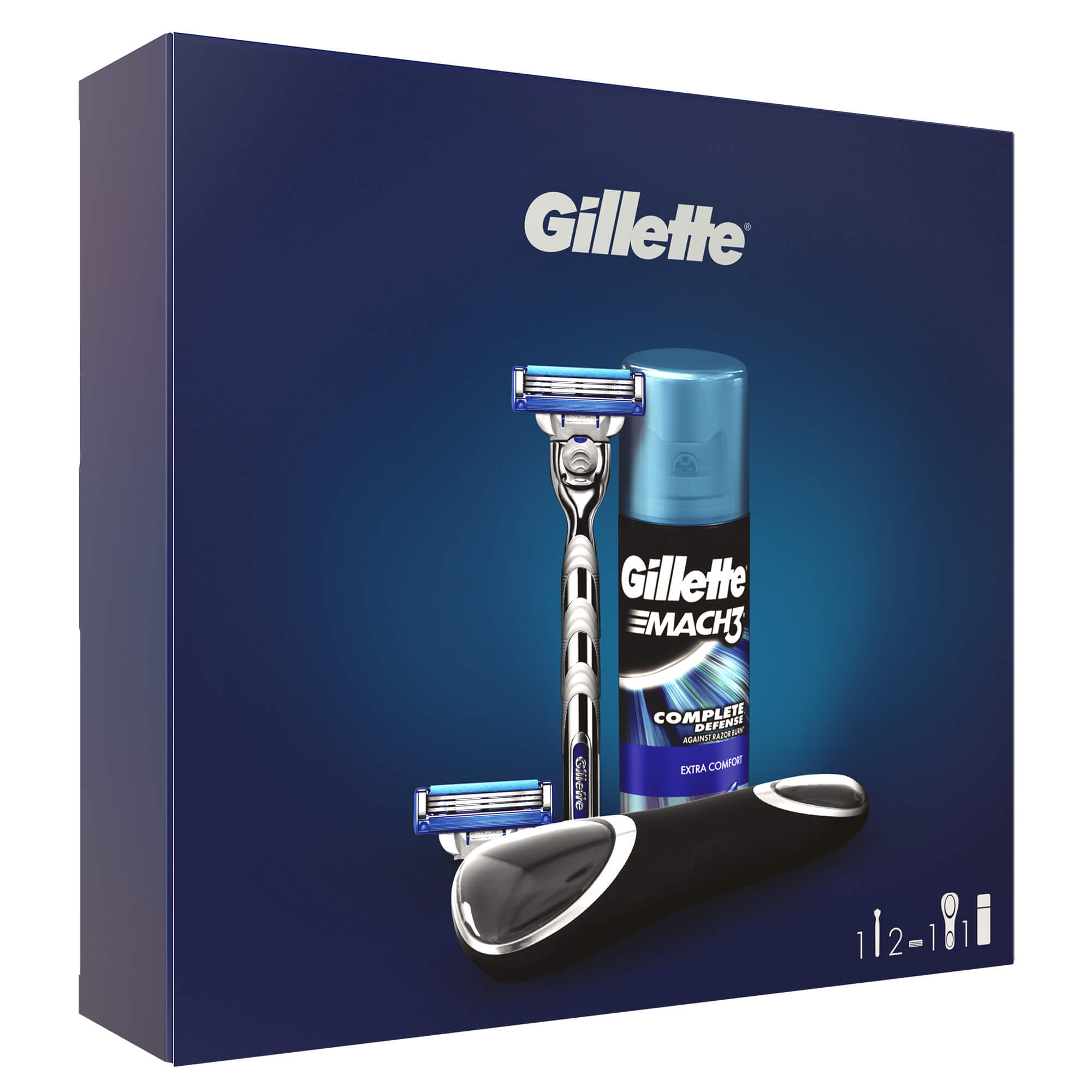 GILLETTE MACH3 TURBO 2UP Makine 75 ML Jel+ Saklama Kabı