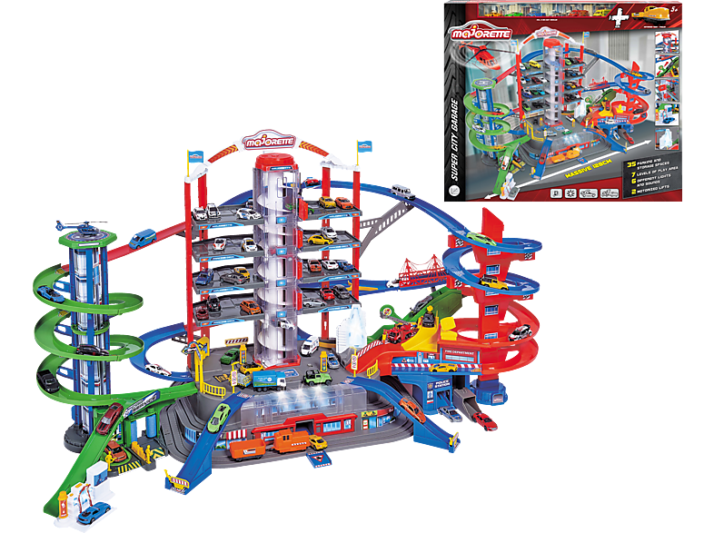 MAJORETTE Super City Garage Autogarage Mehrfarbig Autogarage kaufen