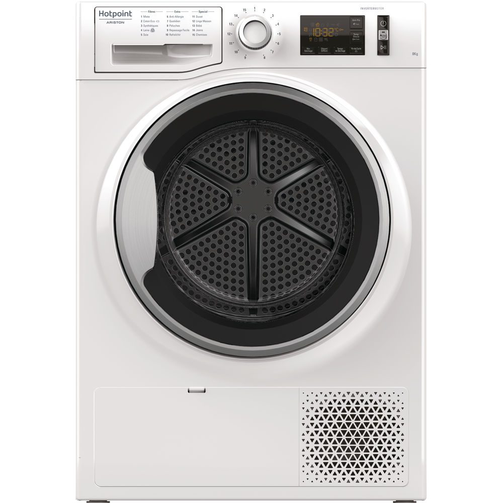 HOTPOINT ARISTON NT M11 82SK EU Hőszivattyús szárítógép, Woolmark minősítés, digitális kijelző, A++, inverter motor
