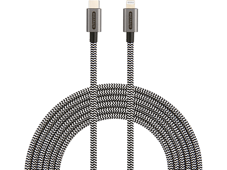 SITECOM USB-kabel naar Lightning Charge & Sync 2M 3A (CA-037)
