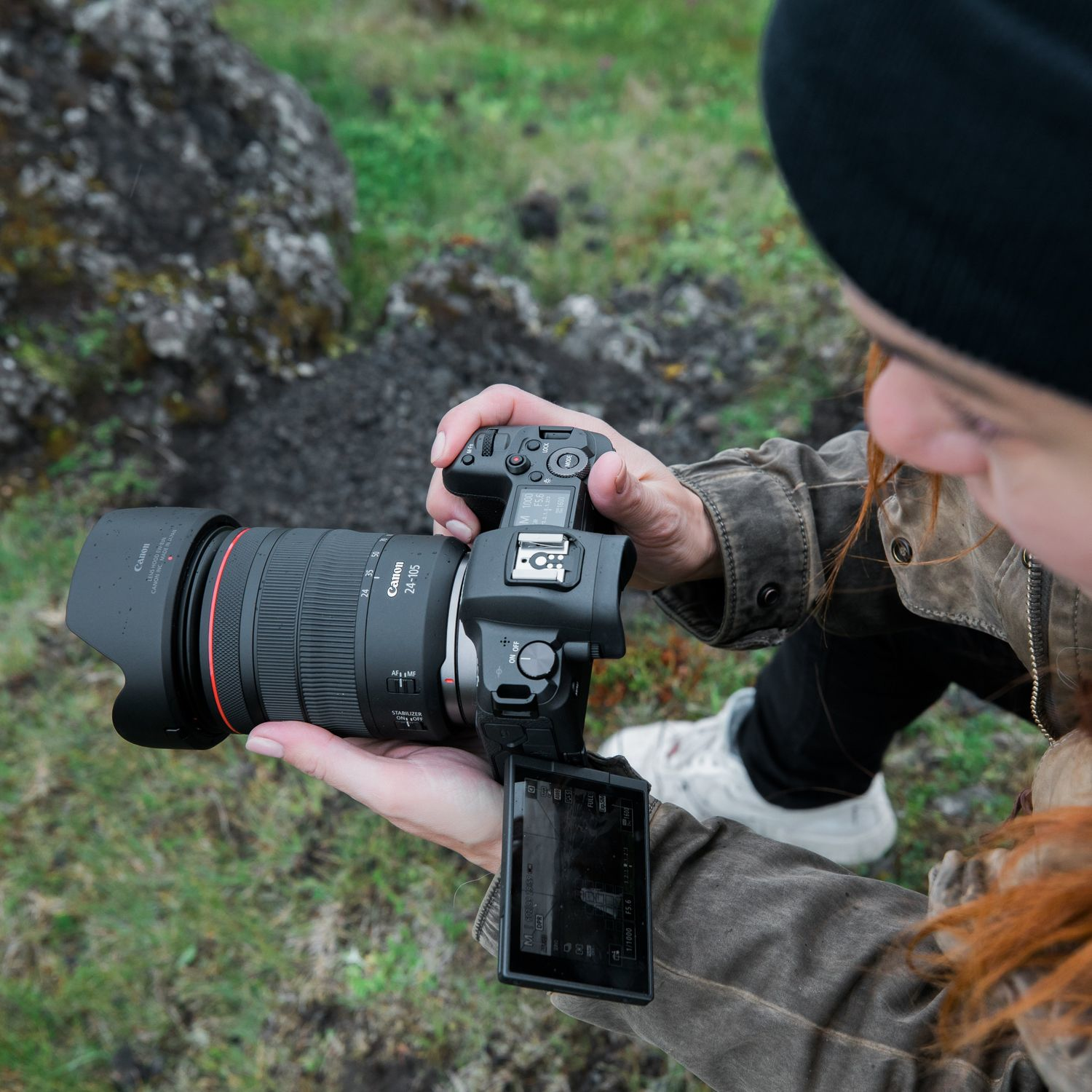 CANON EOS R + EF to RF adapter + RF 24-105mm f/4L IS USM