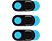 ISY ICP-4000 - Webcam-Abdeckung (Blau/Schwarz)
