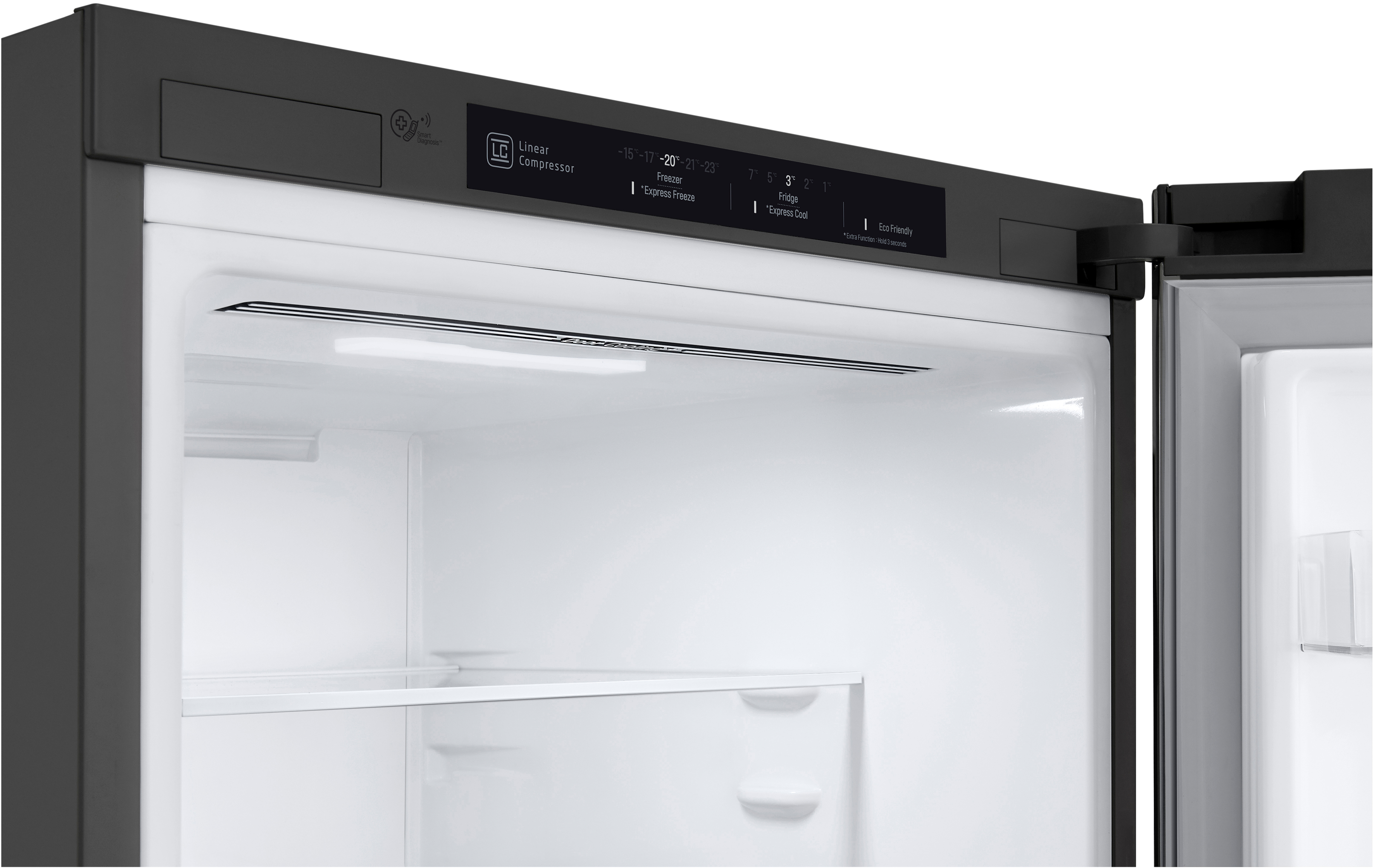 LG GBP 62 DSNFN Kühlgefrierkombination (D, 384 l, 2030 mm hoch, Dunkelgrau)