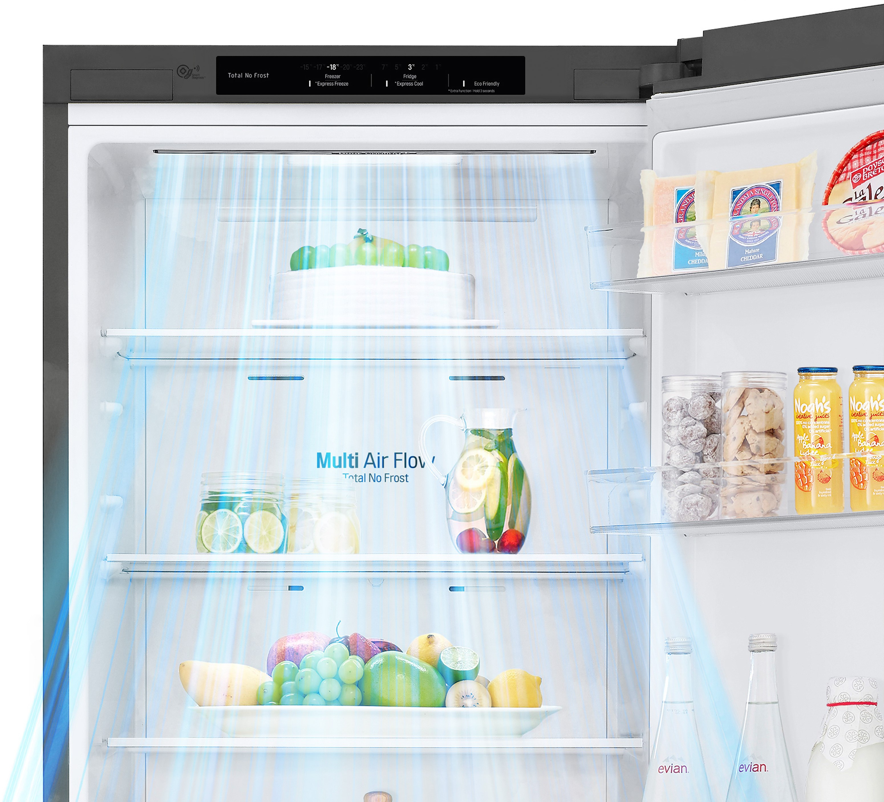 LG GBP 62 DSNFN Kühlgefrierkombination (D, 384 l, 2030 mm hoch, Dunkelgrau)
