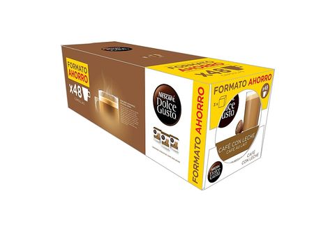 Nescaf? Dolce Gusto CAF? Au Lait (Pack of 3, Total 48 Capsules)