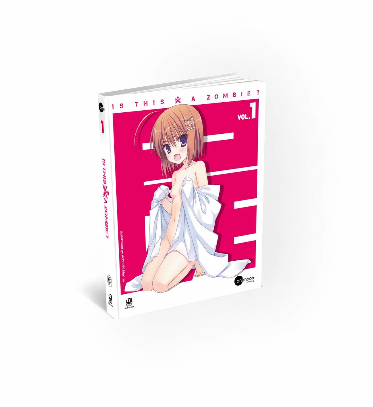 Anime Manga-Buchcover, Mädchen in weißer Kleidung, pinkfarbener Hintergrund, weißer Text.