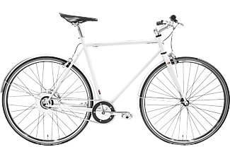 TECHNIBIKE Cooper E Urbanbike (Laufradgröße: 28 Zoll, Herren-Rad, 160 Wh, Weiß Matt)
