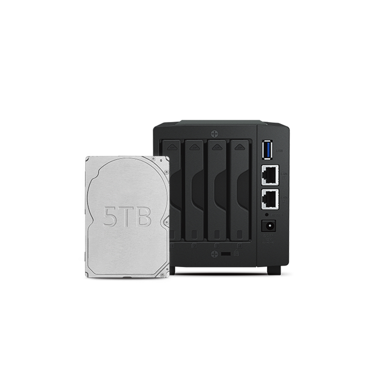 SYNOLOGY DiskStation DS419slim NAS 2,5 Zoll Anzahl Festplattenschächte: 4 Schwarz}
