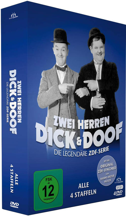DVD-Box-Set von 'Dick & Doof' mit zwei Männern auf dem Cover.