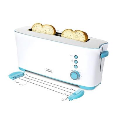 Tostadora - Cecotec Toast&Taste 1l, Para 2 tostadas, 1000 W, 7 Niveles, Descongelar, Recalentar, Blanco