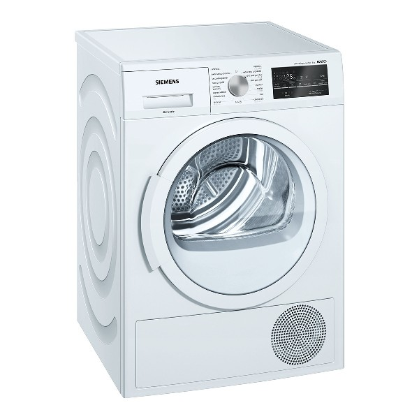 Siemens Iq500 Wt47g439es secadora independiente carga frontal bomba calor blanco giratorio tocar derecho 8 kg 8kg 60cms autolimpiante display led condensador