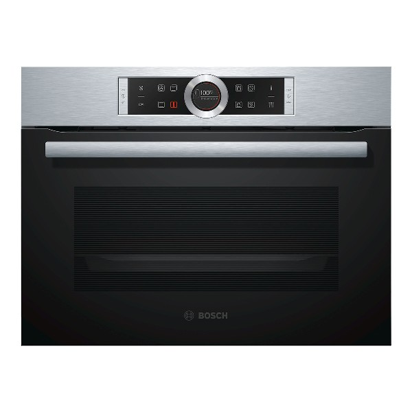 Horno - Bosch CBG675BS3, Compacto, Acero inoxidable, Pirolítico, 45L, LED