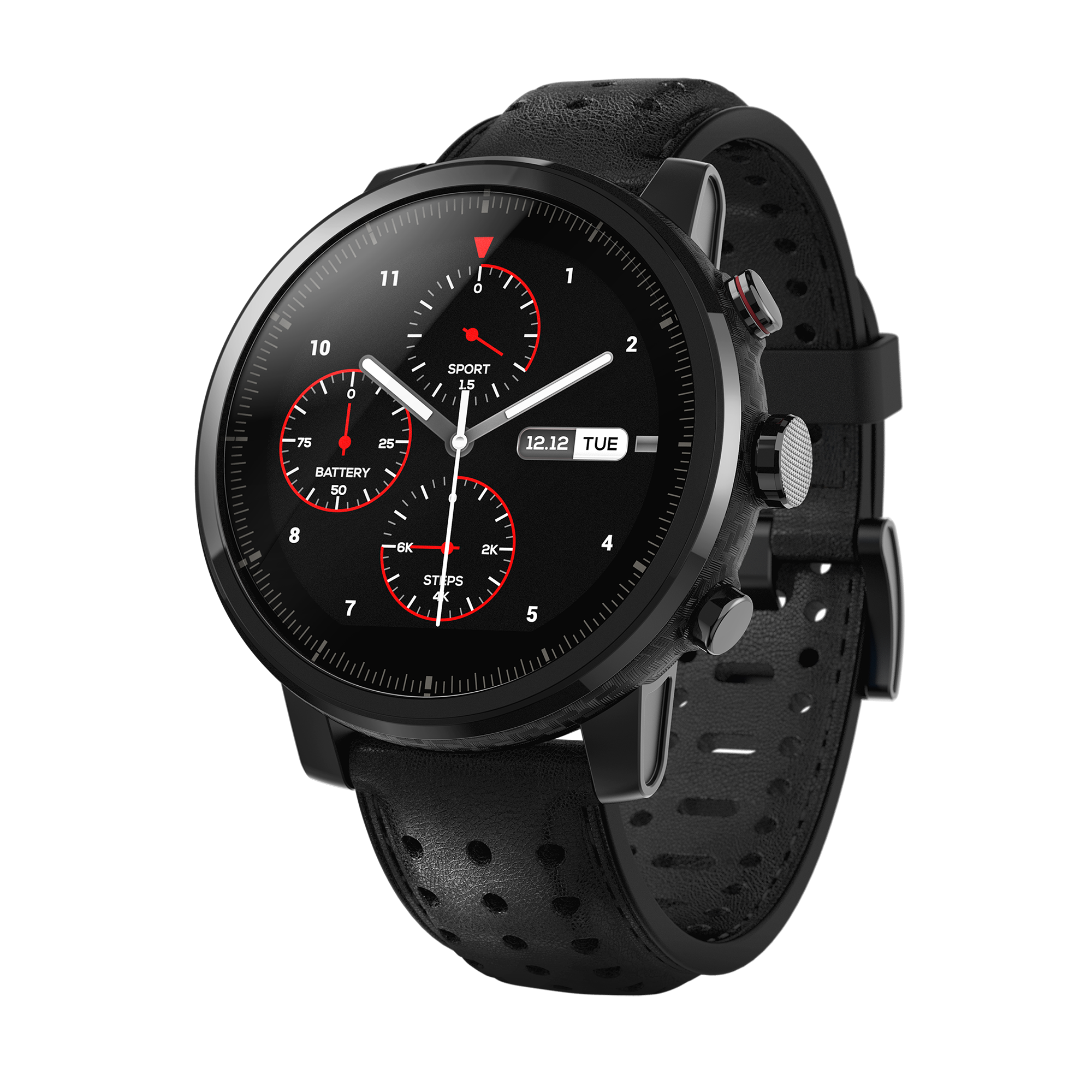 AMAZFIT Stratos Plus, Smartwatch, 195 mm, Black