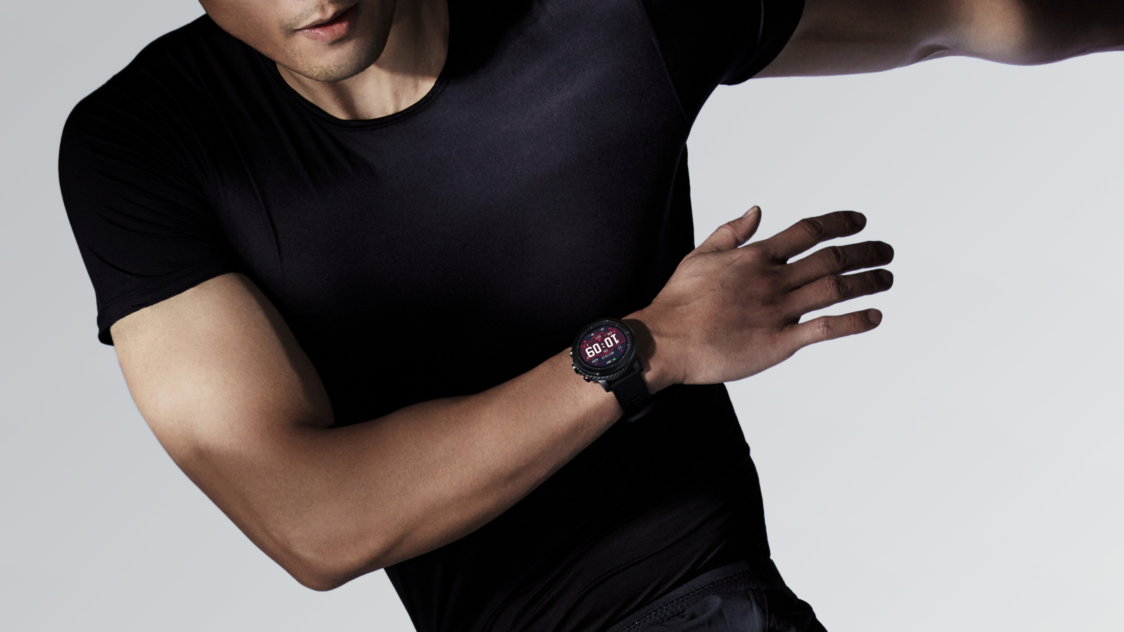 AMAZFIT Stratos Smartwatch Polykarbonat Silikon, 195 mm, Black