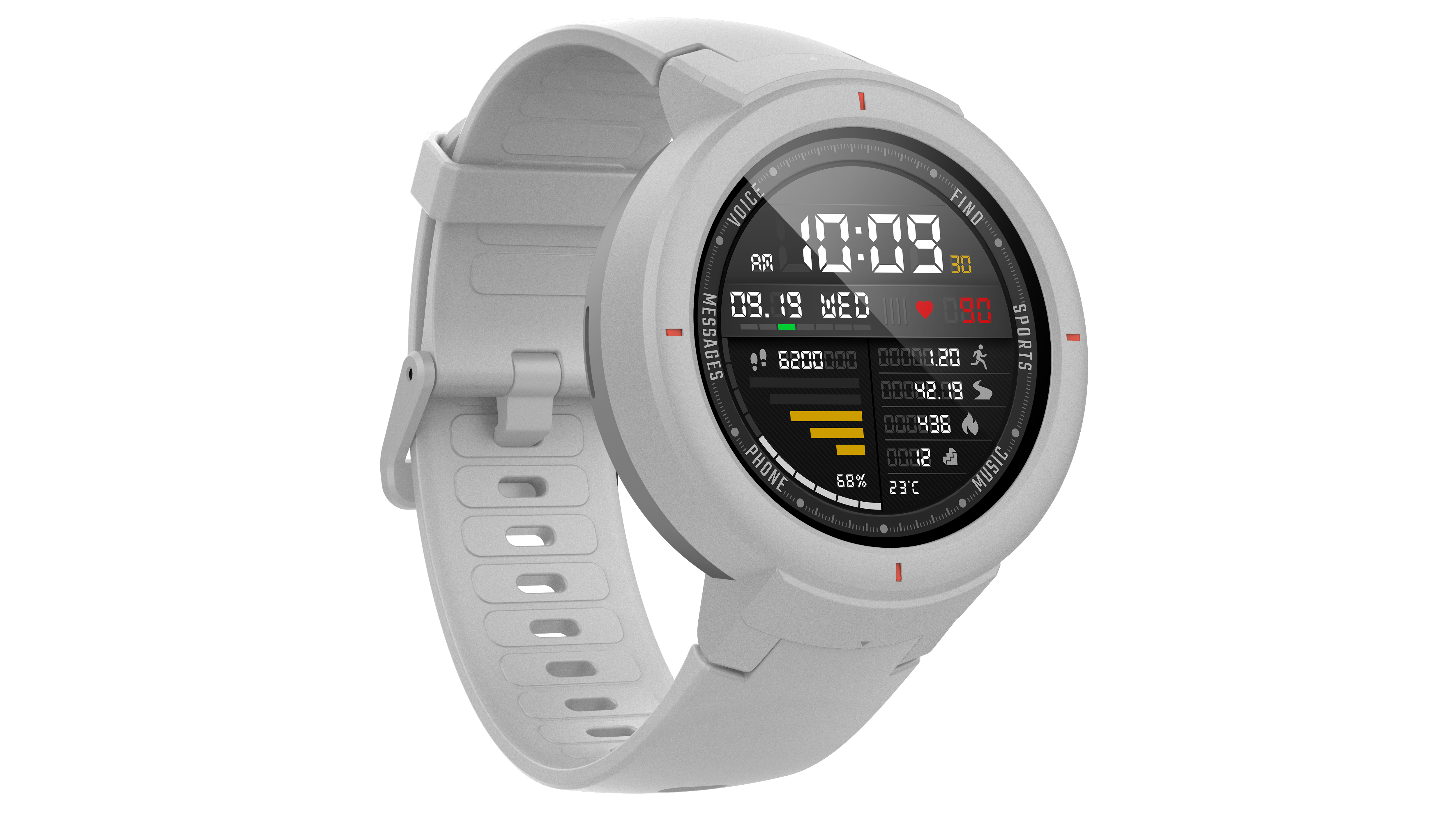 AMAZFIT Verge, Smartwatch, 185 mm, Moonlight White