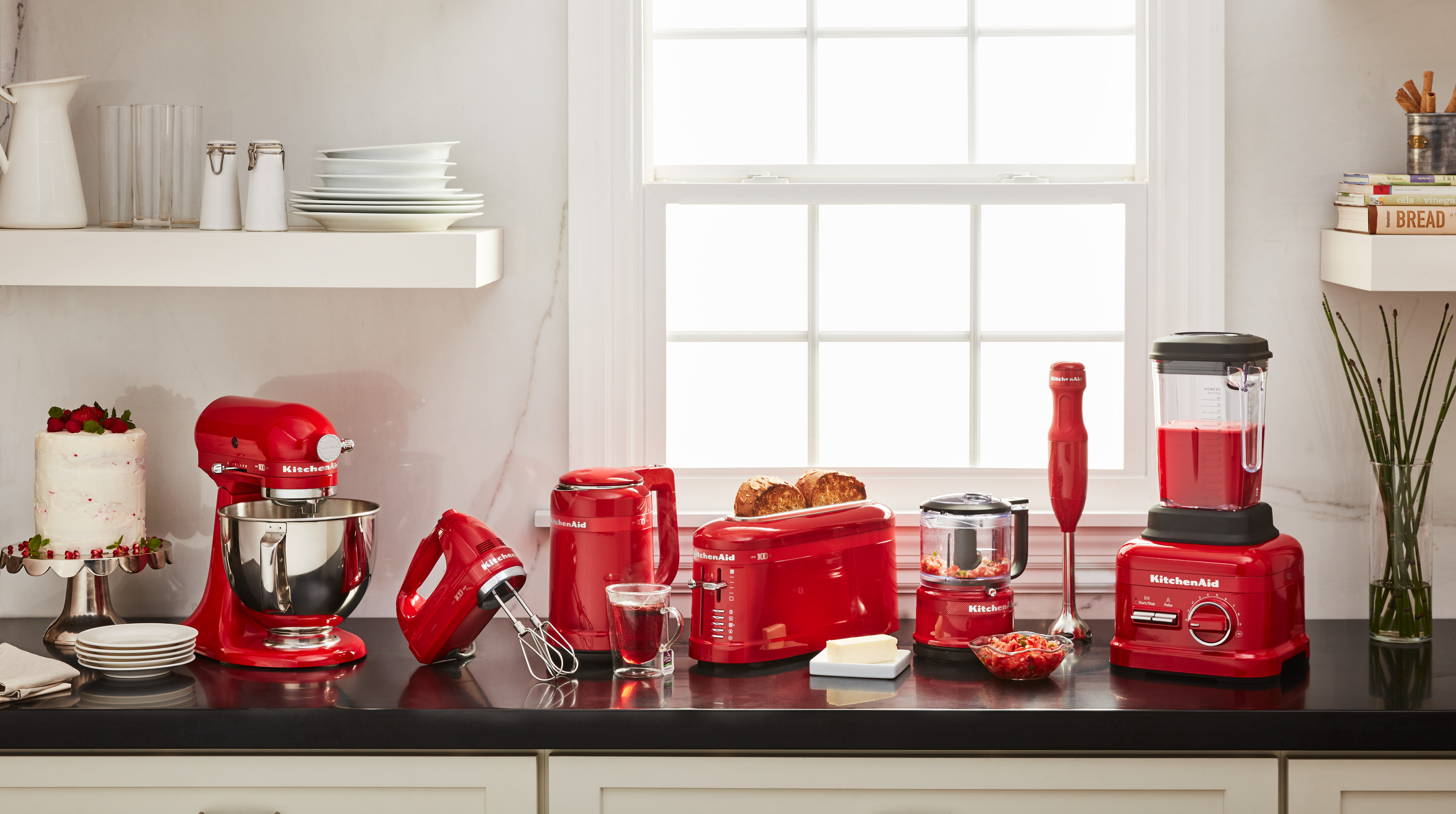 KITCHENAID 5KSB6060HESD Queen of Hearts Standmixer Rot (1800 Watt, 2.6 l)