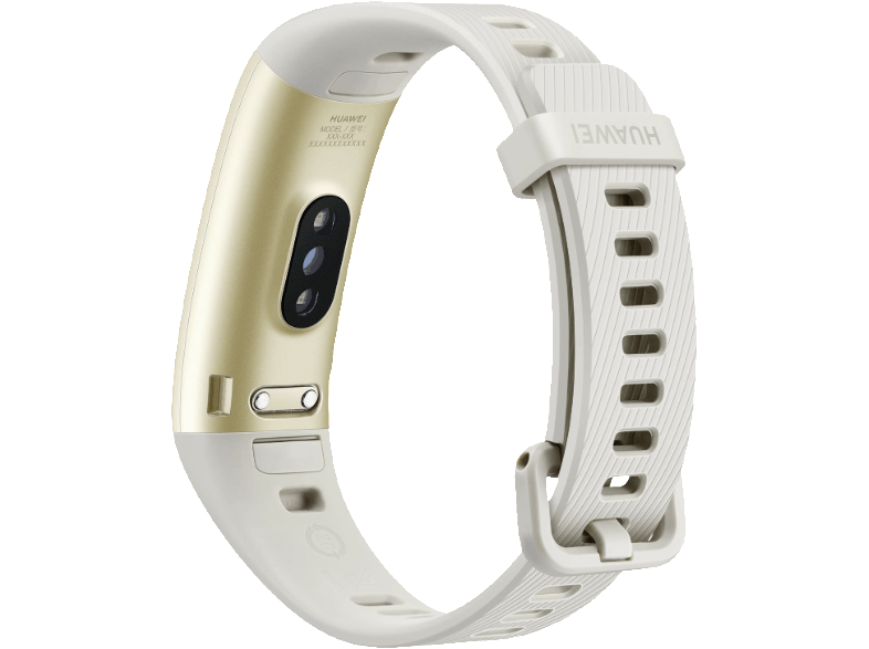 Pulsera de actividad - Huawei Band 3 Pro, GPS, Frecuencia cardíaca, Llamadas, Resistente agua, Oro