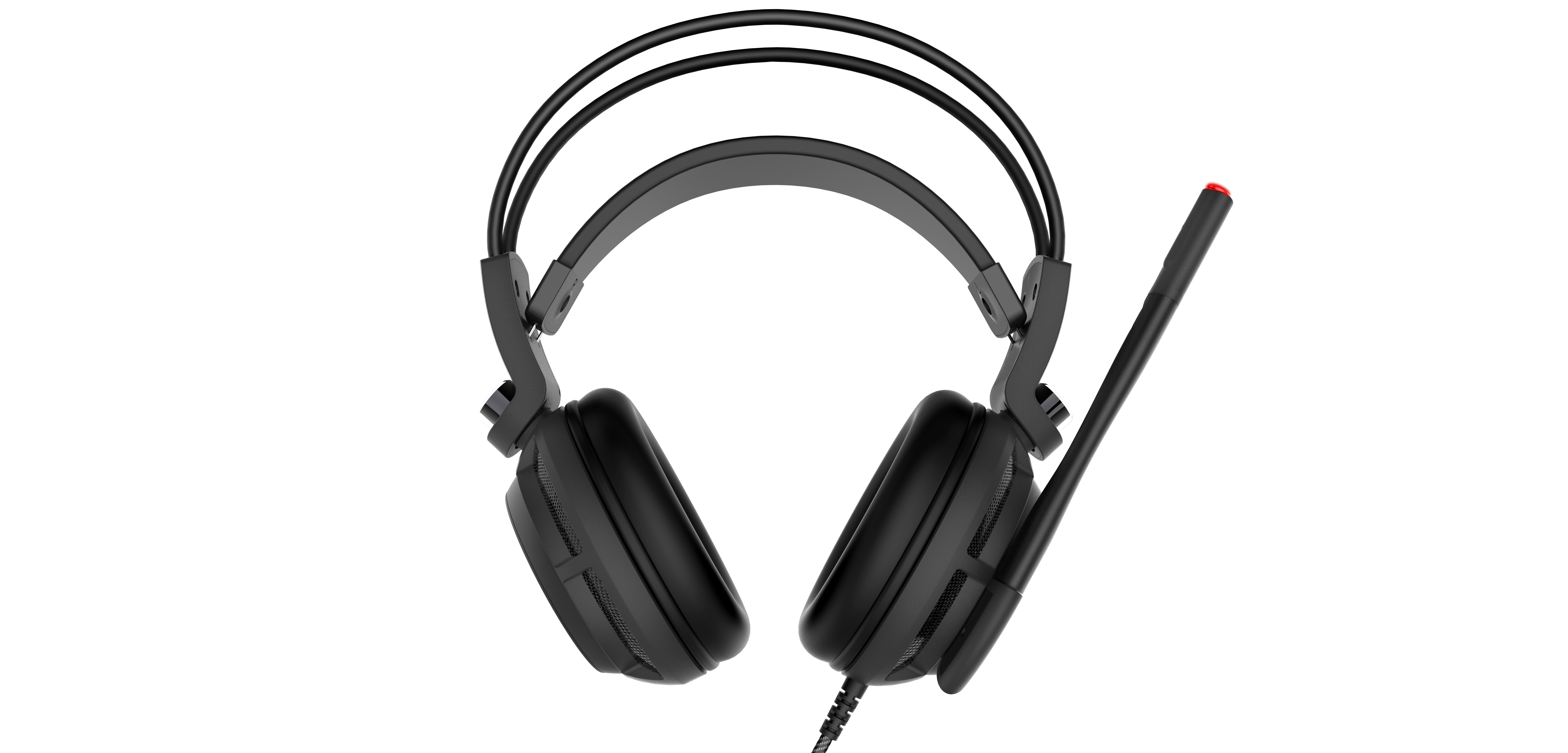 MSI DS502 Gaming Headset mit Vibrationssystem (kabelgebunden, 40 mm Neodym Driver, 20 Hz - 20 Khz, USB 2.0,  schwarz, 405 Gramm, kein RGB)