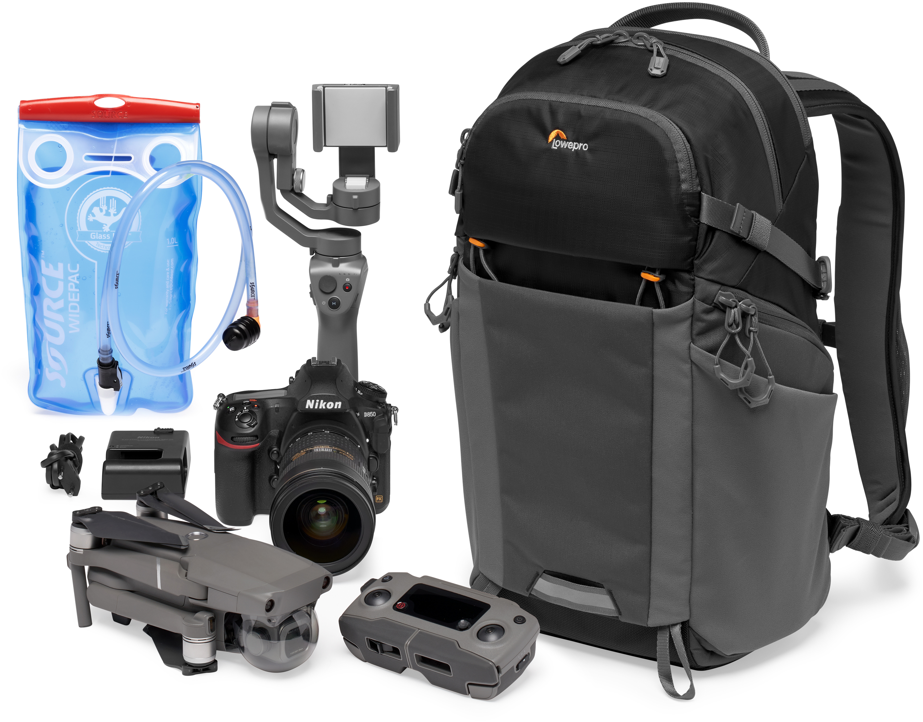 LOWEPRO Photo Active BP 200 AW SWZ/GR Rucksack, Schwarz/Grau