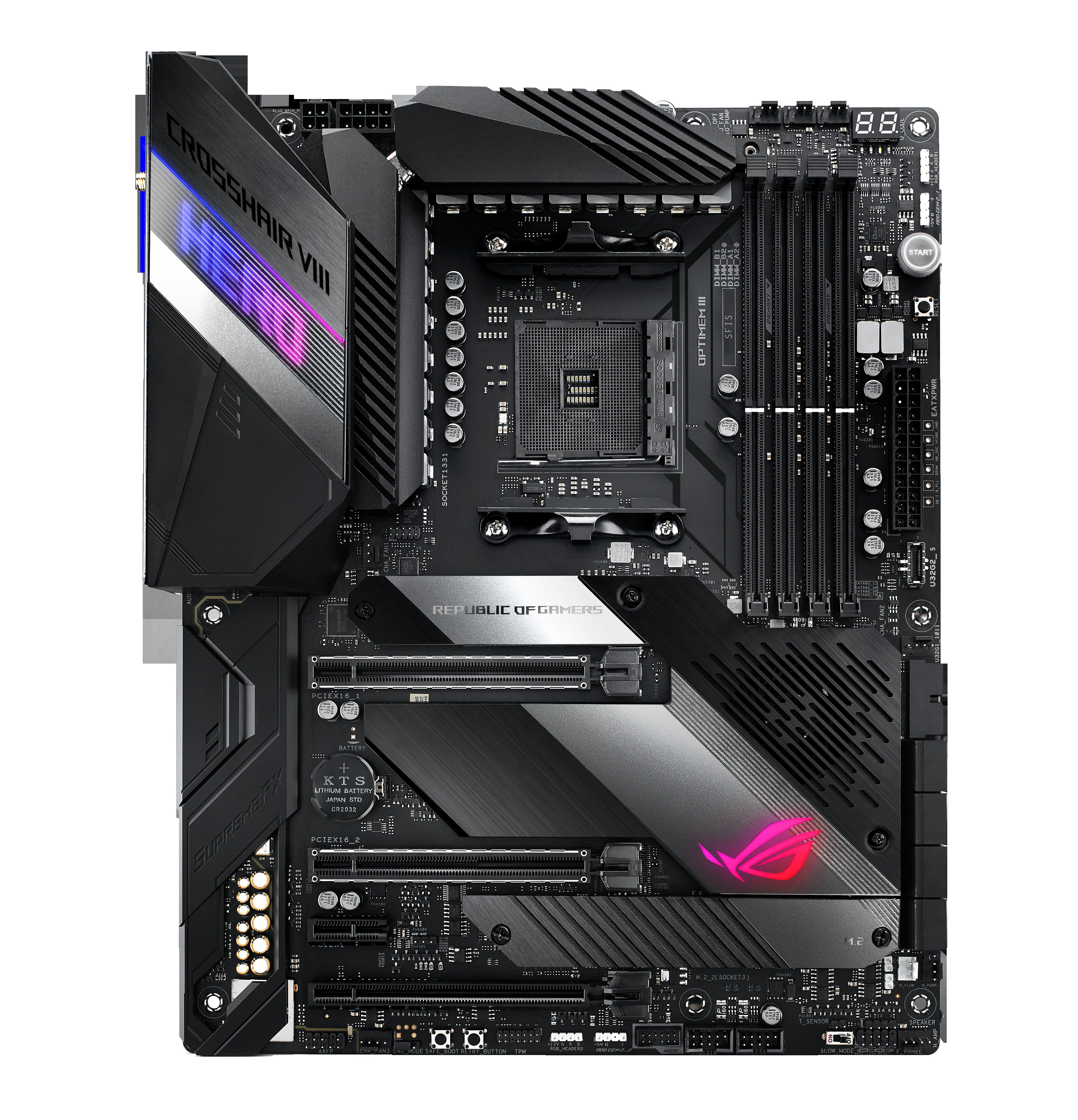 ASUS ROG Crosshair VIII Hero Mainboard Mehrfarbig
