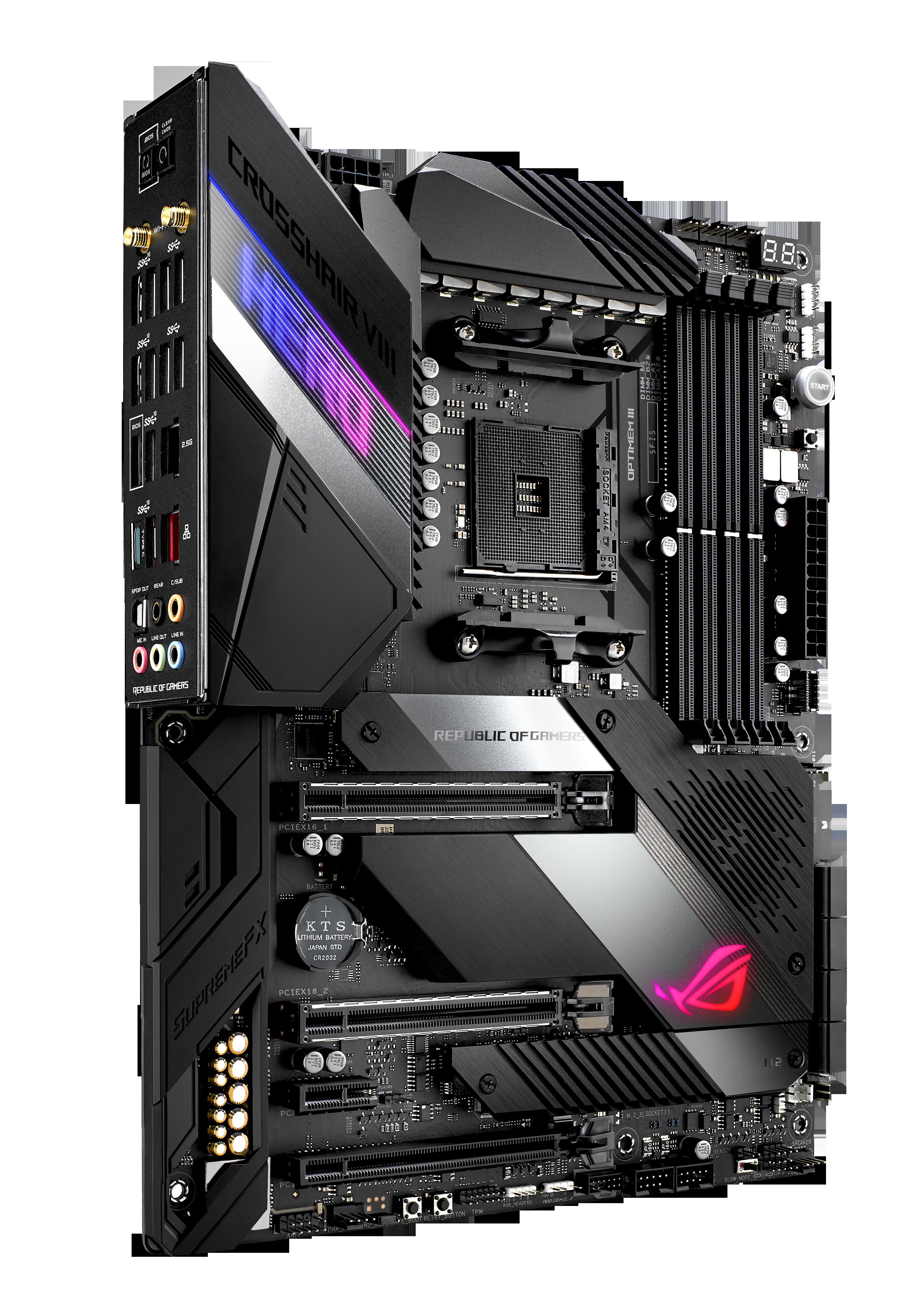 ASUS ROG Crosshair VIII Hero Mainboard Mehrfarbig