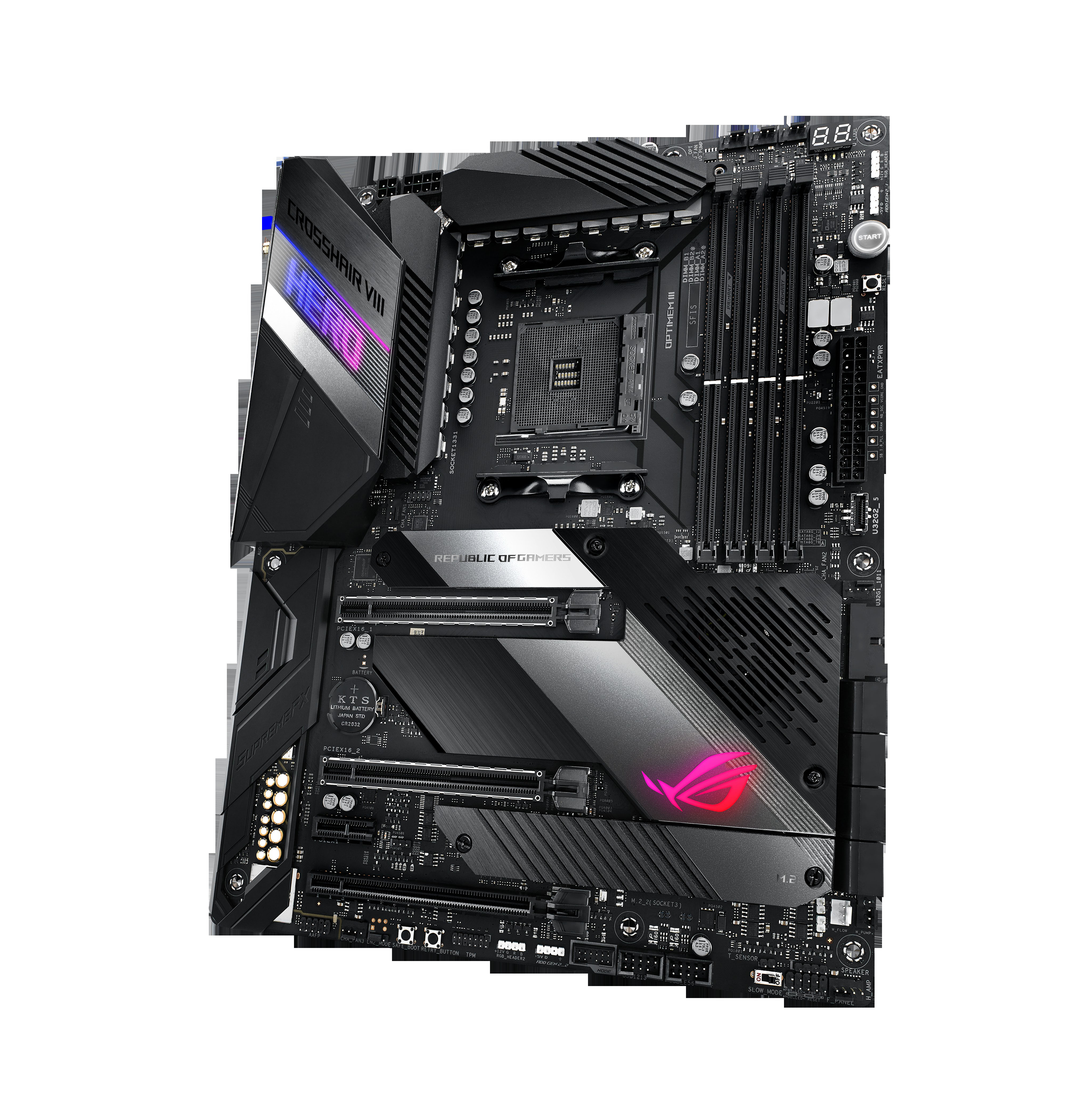 ASUS ROG Crosshair VIII Hero Mainboard Mehrfarbig
