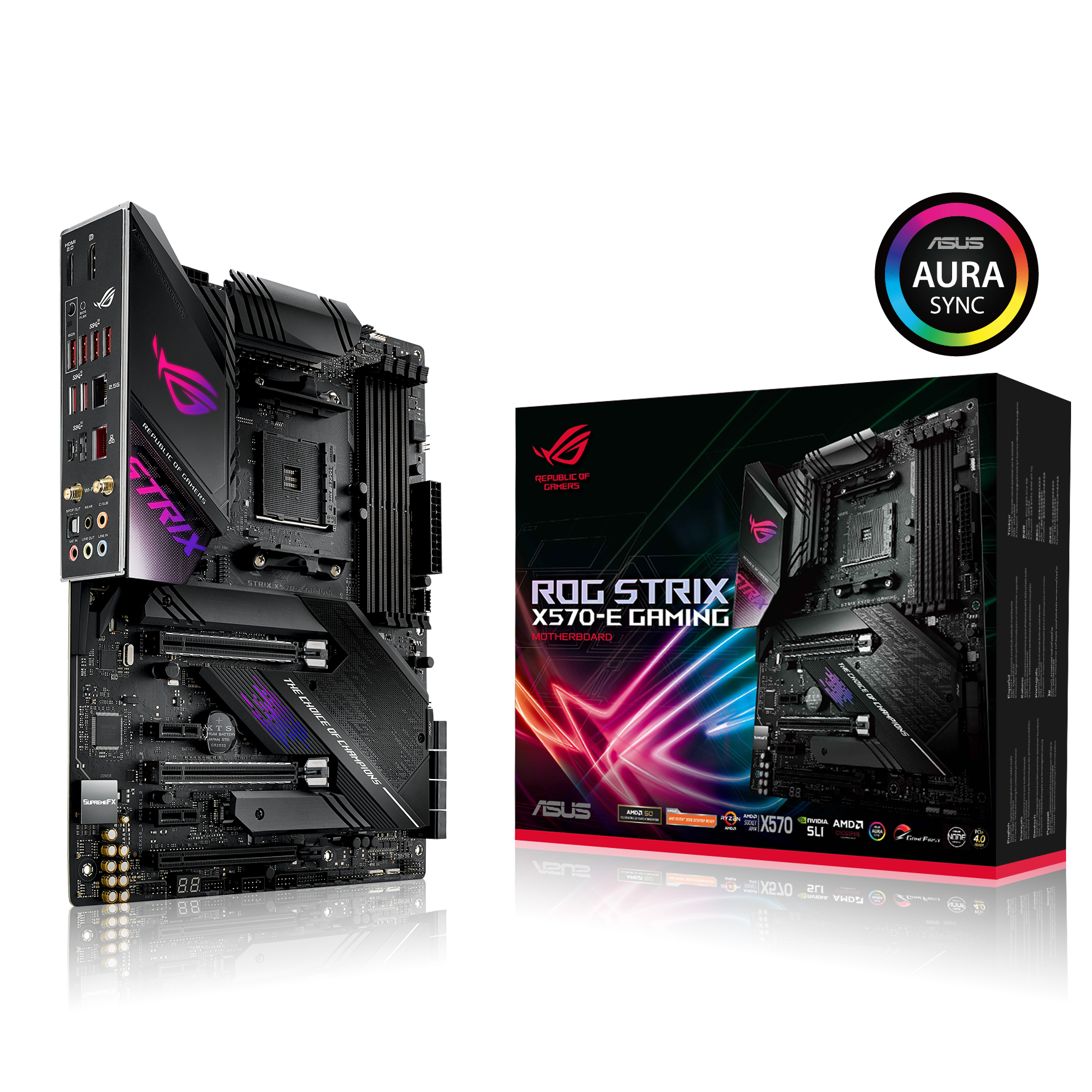 ASUS ROG Strix X570 E Gaming Mainboard Mehrfarbig