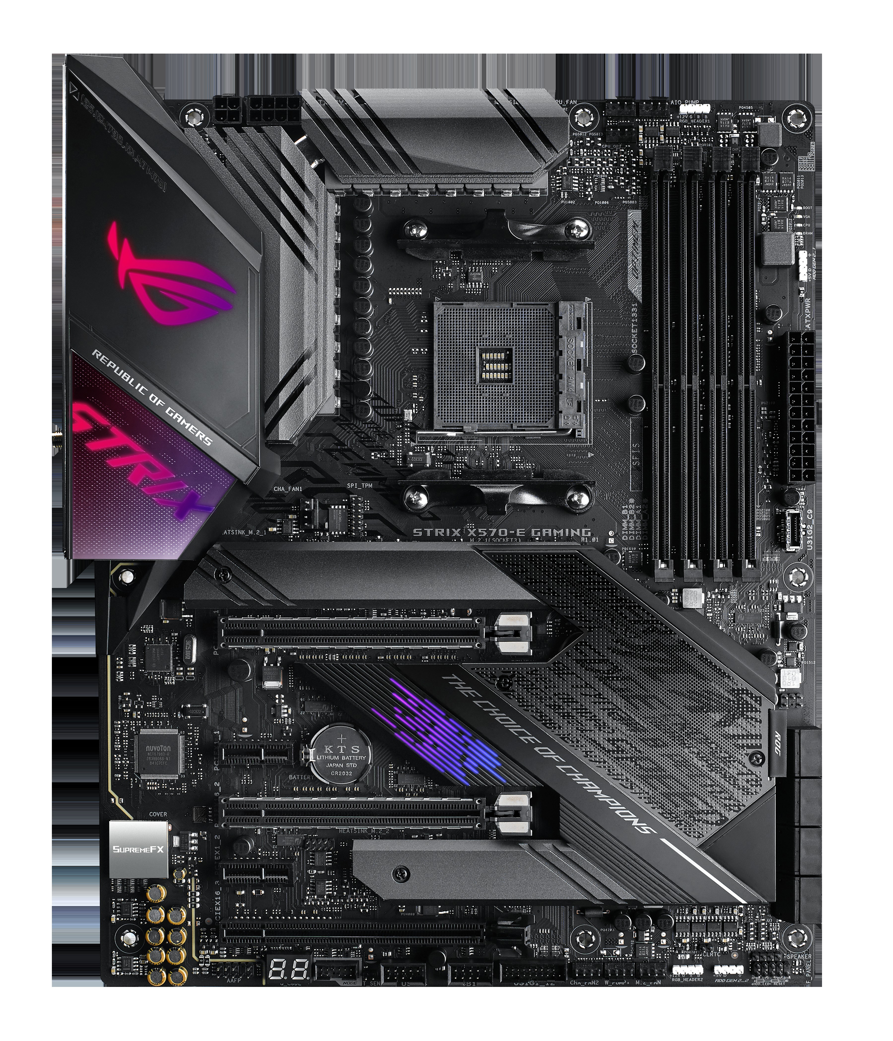 ASUS ROG Strix X570 E Gaming Mainboard Mehrfarbig
